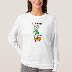 I Ride - Meisje op scooter T-shirt