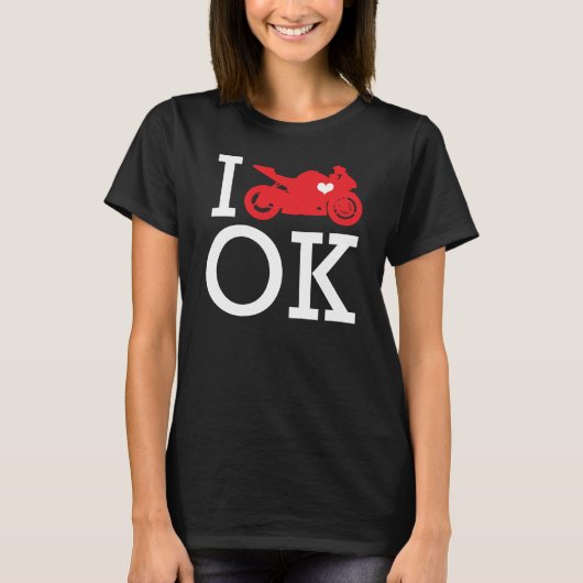I Ride Oklahoma T-shirt (Voorkant)
