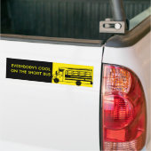 i_ride_short_bus, DE KOOLON VAN IEDEREEN DE KORTE  Bumpersticker (Op Truck)