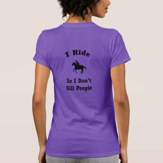 I Ride T-shirt (Achterkant)