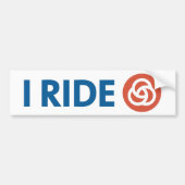 I RIDE [TRIMET] BUMPERSTICKER (Voorkant)
