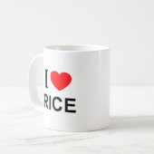 I ❤️ RIJCE I LIVE RICE I HEART RICE KOFFIEMOK (Voorkant links)