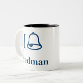 I Ring Stedman Tweekleurige Koffiemok (Voorkant links)