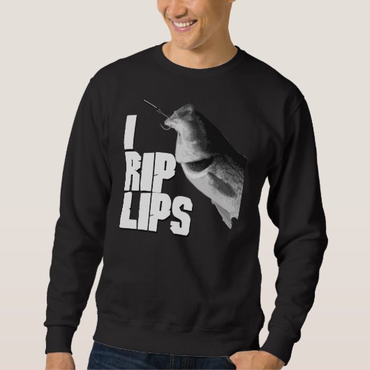 I RIP LIPS Crepnek Neck DARK Trui (Voorkant)