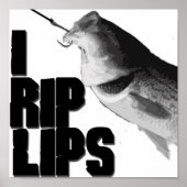 I RIP LIPS-Poster Poster (Voorkant)