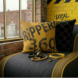 I-Ripper – Black & Gold Series Dubbelzijdig Kussen