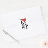 I ❤️ RLST Religieuze Studies voor Studenten / Facu Vierkante Sticker (Envelop)
