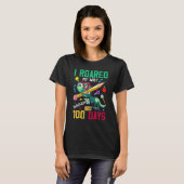 I Roared My Way Through 100 Days Dinosaur T Rex Fo T-shirt (Voorkant volledig)