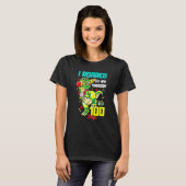I Roared My Way Through 100 Days Of School Dinosau T-shirt (Voorkant volledig)