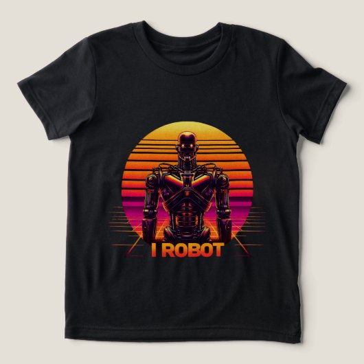 I ROBOT Tri-Blend SHIRT (Design voorkant)