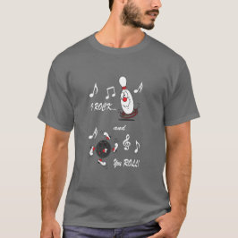 I Rock and You Roll Bowling Ball and Pin | HUMOR T-shirt