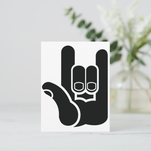 I rock briefkaart (Staand voorkant)