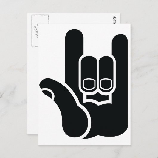 I rock briefkaart (Voorkant / Achterkant)