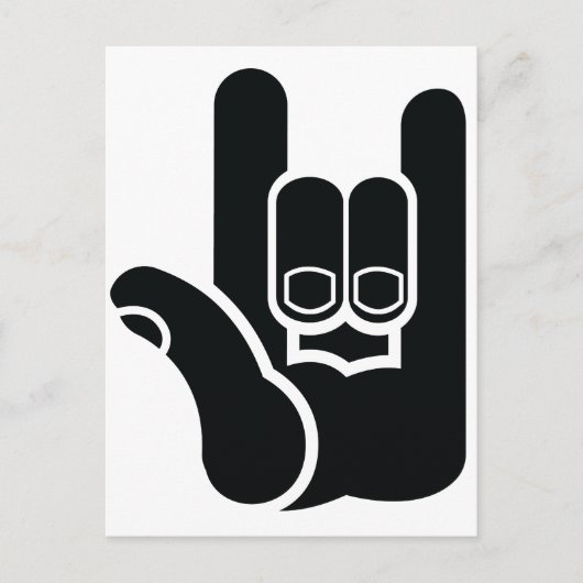 I rock briefkaart (Voorkant)