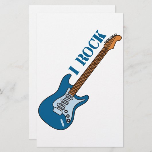 I Rock Briefpapier (Voorkant / Achterkant)