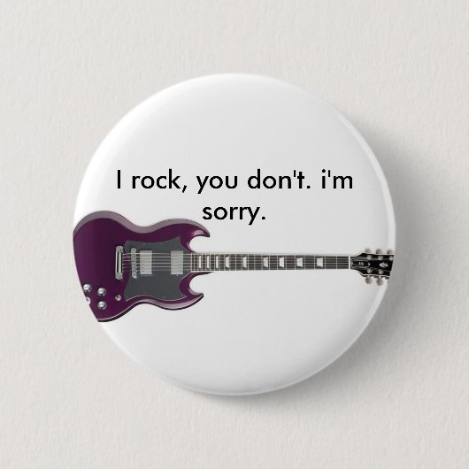 I rock ronde button 5,7 cm (Voorkant)