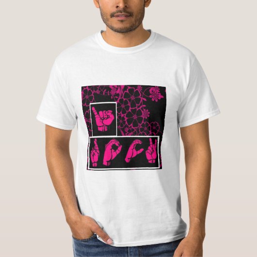 I ROCK Sign Language T-Shirt (Voorkant)