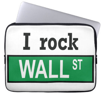 I rock Wall St. Neopreen laptophoes Laptop Sleeve