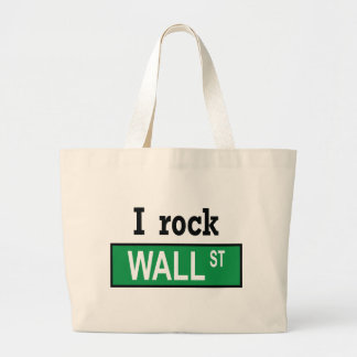I rock Wall Street - Bag Grote Tote Bag