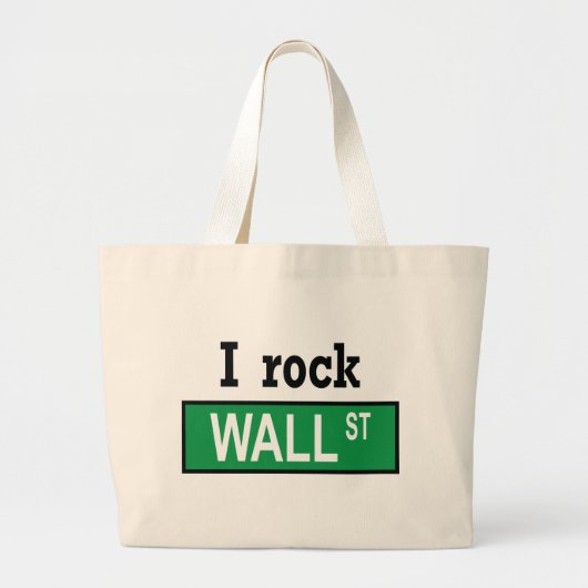 I rock Wall Street - Bag Grote Tote Bag (Voorkant)
