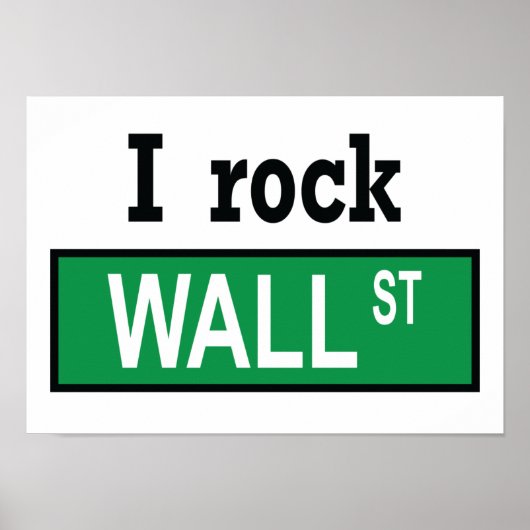 I rock Wall Street - Poster (Voorkant)
