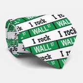 I rock WALL STREET - Stropdas (Opgerold)