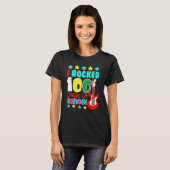 I Rocked 100 Days Of School Guitar Music 100th Da T-shirt (Voorkant volledig)