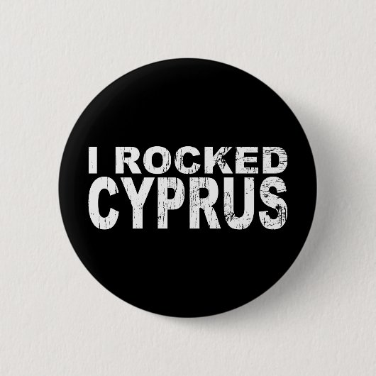 I Rocked Cyprus Ronde Button 5,7 Cm (Voorkant)