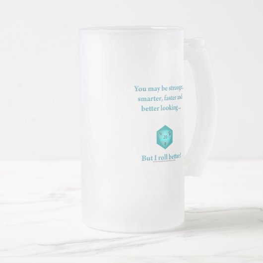 I Roll Better Matglas Bierpul (Voorkant rechts)