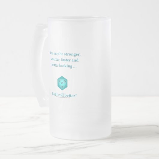 I Roll Better Matglas Bierpul (Voorkant links)