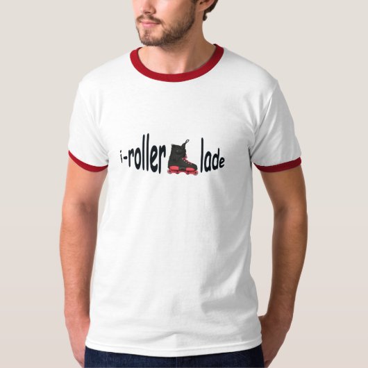 i-rollerblade Mannen 100% Katoen T-shirt (Voorkant)