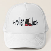 i-rollerblade Mannen White Trucker Hat Trucker Pet (Voorkant)