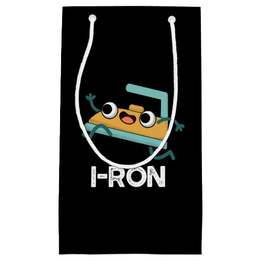 I-ron Funny Running Iron Pun Dark BG Klein Cadeauzakje (Voorkant)