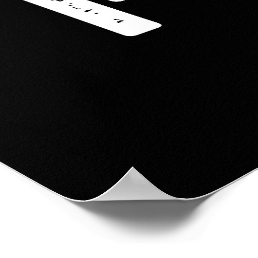 I-ron Funny Running Iron Pun Dark BG Poster (Hoek)