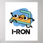 I-ron Funny Running Iron Pun Poster (Voorkant)