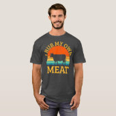 I Rub My Ewn Meat Grappig Cooking BBQ chef T-shirt (Voorkant volledig)