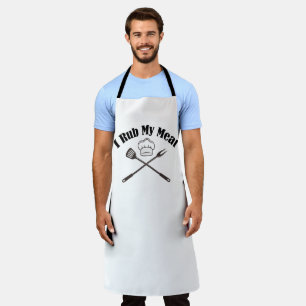 I Rub my Meat apron Schort