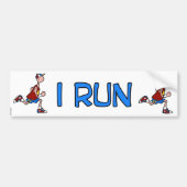 i run man bumpersticker (Voorkant)