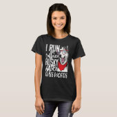 I run on Caffeine & Husky Hair cool dog T-shirt (Voorkant volledig)