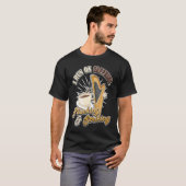 I run on Caffeine Plucking & Striking Harp T-shirt (Voorkant volledig)