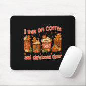 I Run On Coffee And Christmas Cheer Gingerbread Te Muismat (Met muis)