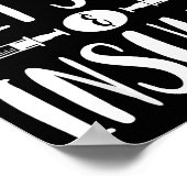 I Run On Diet Soda And Insulin - T1d T2d Diabetes Poster (Hoek)