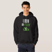 I Run On KWH, E Car Electric Powered EV Car,  Elec Hoodie (Voorkant volledig)