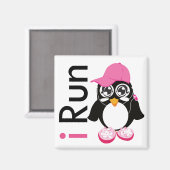 i Run Penguin Magneet (Voorkant / Achterkant)