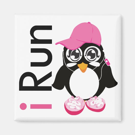i Run Penguin Magneet (Voorkant)