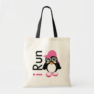 i Run Penguin Tote Bag