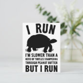 I run (schildpadden) briefkaart (Staand voorkant)