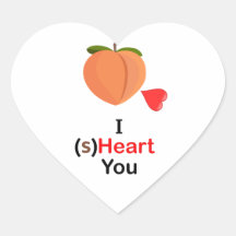 "I(s)Heart You" hartvormige Stickers