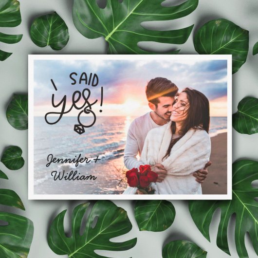 I said yes undertaking QR Code 2 foto Save The Date