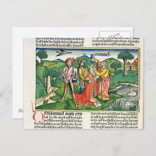 I Samuel 10 De kuronatie en irritatie van Saul, Briefkaart (Voorkant / Achterkant)